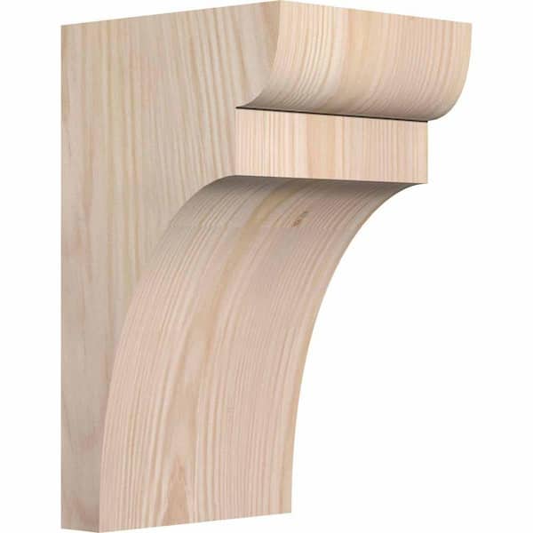 Ekena Millwork 5-1/2 in. x 6 in. x 10 in. Douglas Fir Yorktown Smooth Corbel