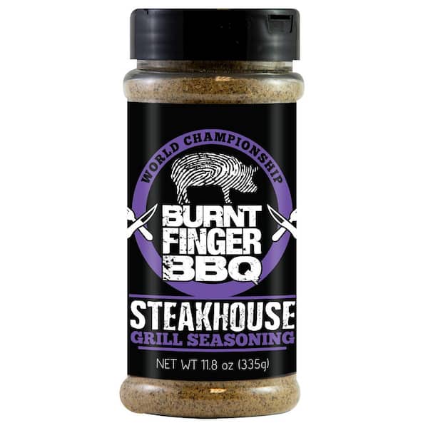 BURNT FINGER BBQ 11.8 oz. Steakhouse Grill Seasoning Rub