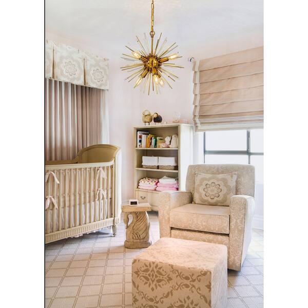 Gold store nursery chandelier