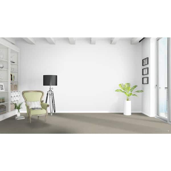 West Springs - Mist - Gray 28 oz. SD Polyester Pattern Installed Carpet