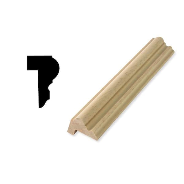 Woodgrain Millwork WG DEC6 - 1 in. x 1-5/8 in. Solid Pine Drip Cap Moulding