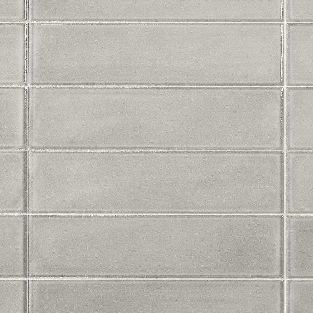 Stacy Garcia Gray Polished Porcelain Rectangular Wall Tile