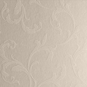 Baroque Bead Pearl White Removable Wallpaper Sample