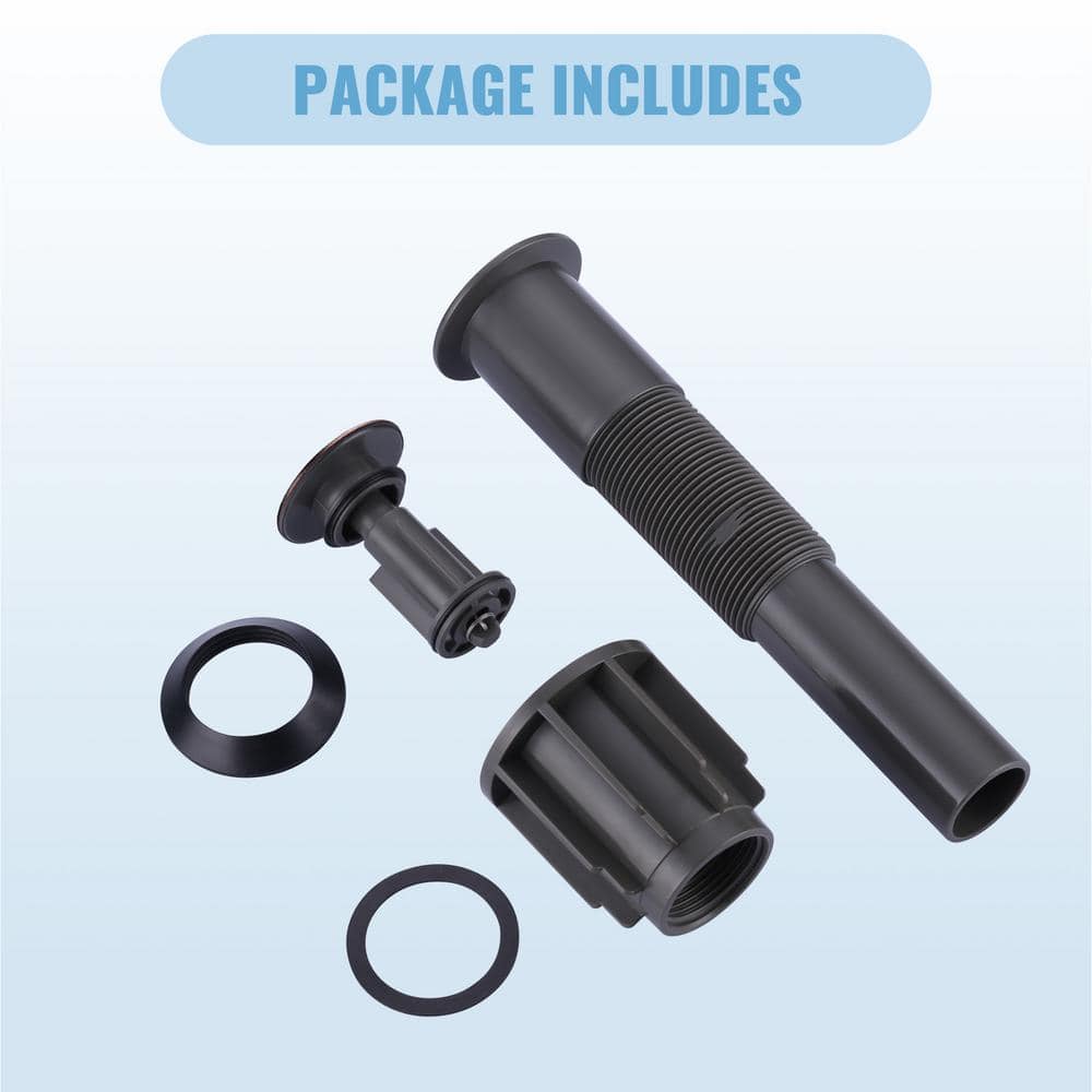 Oil Rubbed Bronze Pop-Up Bathroom Sink Drain Assembly