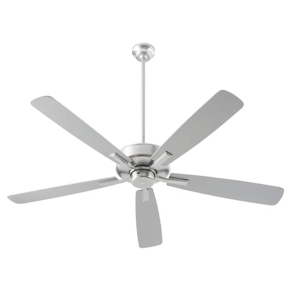 quorum Ovation 60 in. Satin Nickel 5-Blade Ceiling Fan