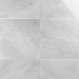 Blizzard Gray 12 in. x 24 in. Polished Floor and Wall Tile (10 Sq. ft. / Case)