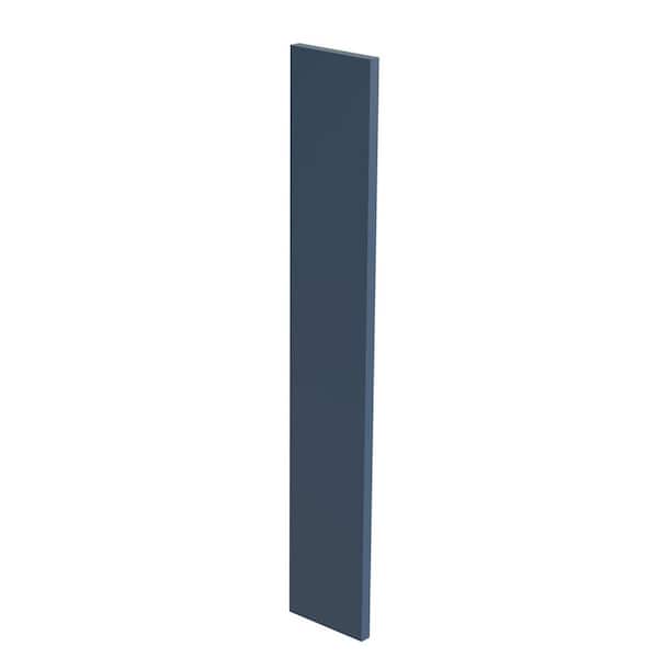 Home Decorators Collection Newport Blue Painted Plywood Shaker Stock Assembled Kitchen Cabinet Filler Strip 6 in W x 0.75 in D x 36 in H