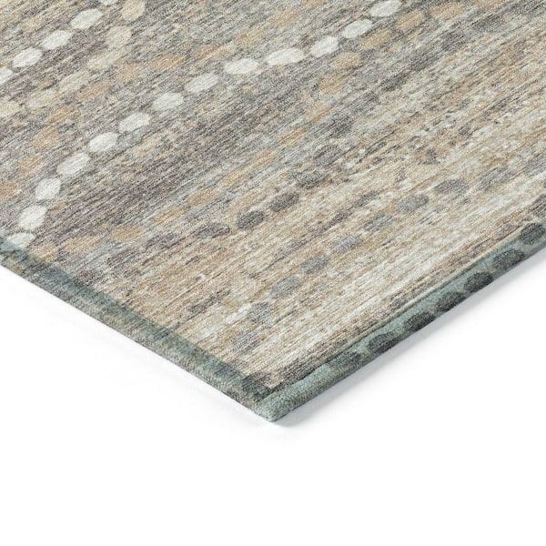 Chantille Machine Washable Indoor/Outdoor Abstract ACN2030 Beige 2 ft. 3 in. x 7 ft. 6 in. Runner Rug