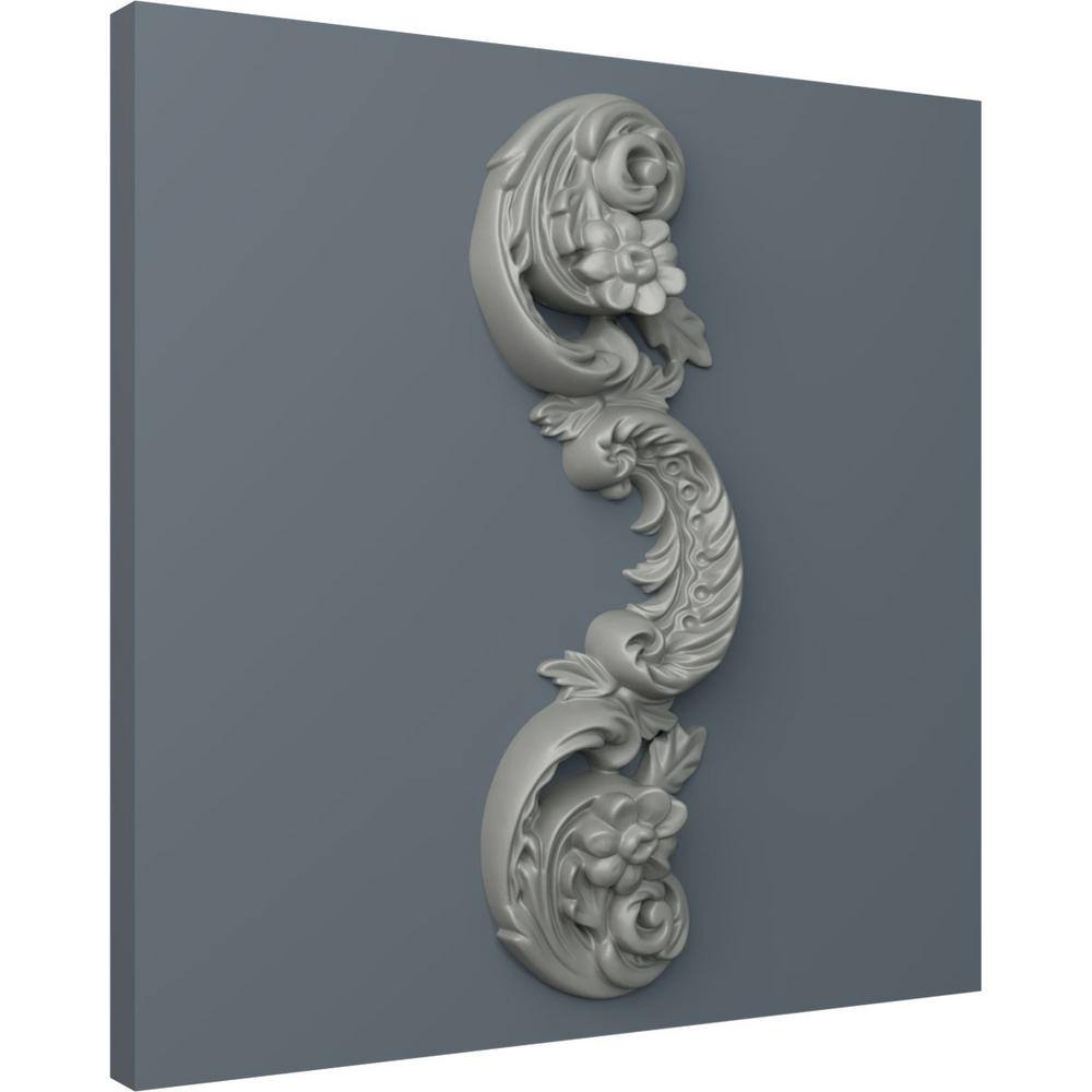 Primed White Urethane Architectural Onlay, 12" x 4.75"
