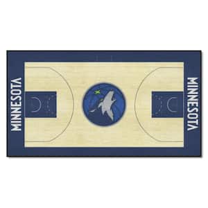NBA Minnesota Timberwolves 3 ft. x 5 ft. Large Court Runner Rug