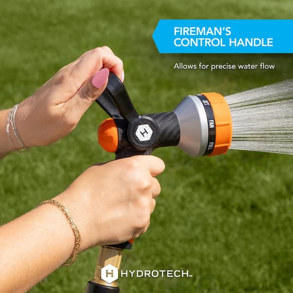 Hydrotech Heavy Duty Fireman's 8 Multi-Pattern Hose Nozzle 5588