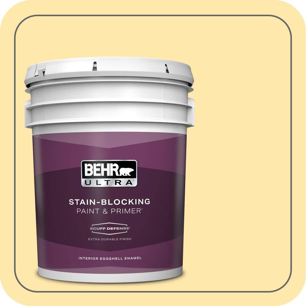 5 gal. #PPH-02 Corn Extra Durable Eggshell Enamel Interior Paint & Primer product image for price tracking
