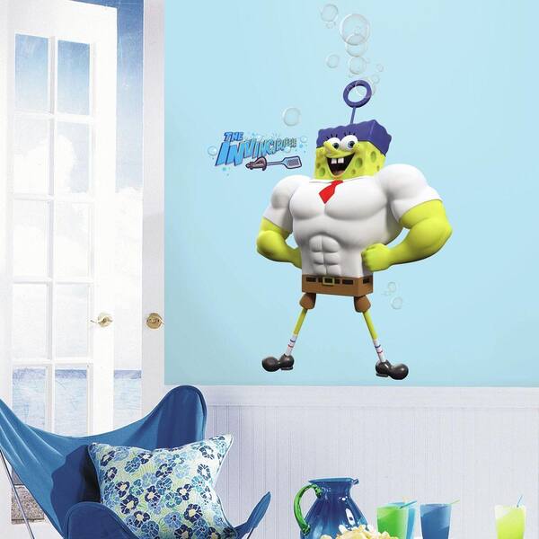 RoomMates 2.5 in. x 21 in. The SpongeBob Movie Character Peel and Stick Giant Wall Decal