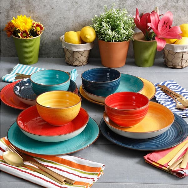 Solid Color Dishes And Plates Sets Dinnerware Utensils For Kitchen