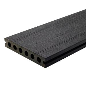 UltraShield Natural Voyager Series 1 in. x 6 in. x 8 ft. Hawaiian Charcoal Hollow Composite Decking Board (10-Pack)