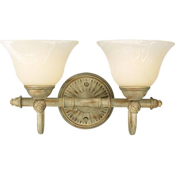 Progress Lighting Savannah Collection 2-Light Seabrook Vanity Fixture