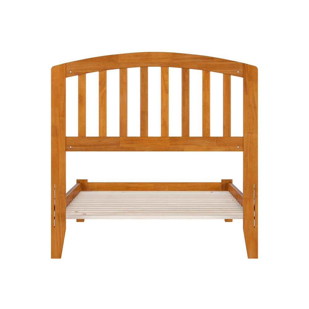 Richmond Light Toffee Twin Wood Platform Bed with Headboard