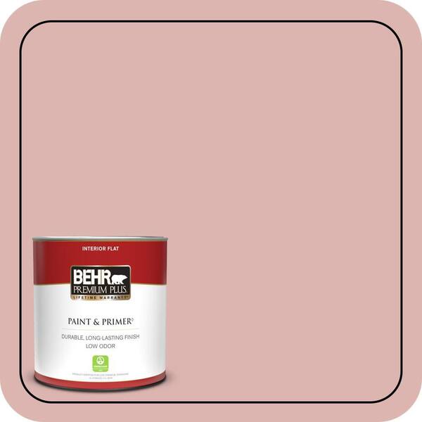 BEHR PREMIUM PLUS 1 qt. #S150-2 Tea Room Flat Low Odor Interior Paint & Primer