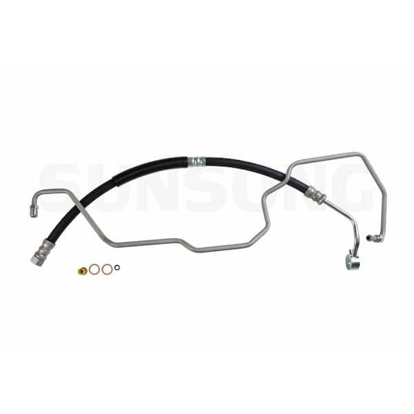 Sunsong Power Steering Pressure Line Hose Assembly - Pump To Rack