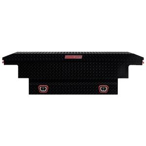 62.5 in. Gloss Black Aluminum Compact Low Profile Crossover Truck Tool Box