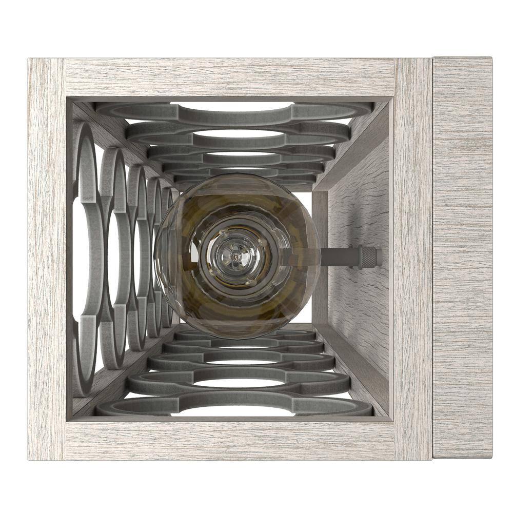Gablecrest Quatrefoil 21" Dimmable Outdoor Wall Sconce in Distressed White
