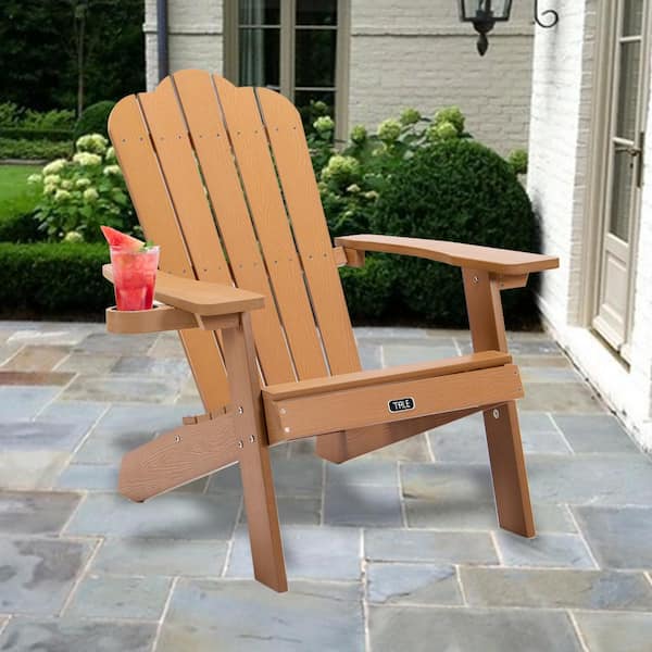 Solid Wood Folding and Reclining Adirondack Chair Outdoor Chair for Patio Garden Black Adirondack Chair Adirondack Chairs Weather Resistant Outdoor Adirondack Chairs w/Cup Holder