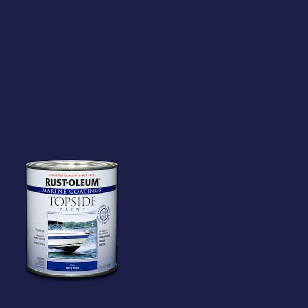 Rust-Oleum Marine 1 qt. Gloss Navy Blue Topside Paint (4-Pack)