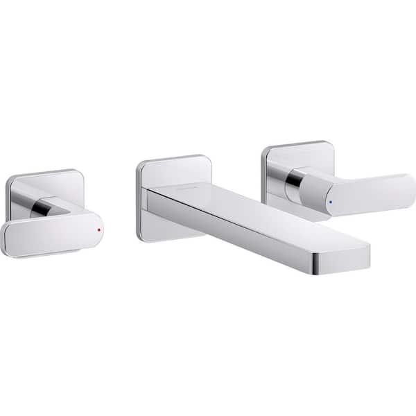 KOHLER Parallel 2Handle WallMount Bath Faucet Trim in Polished Chrome (Valve Not Included