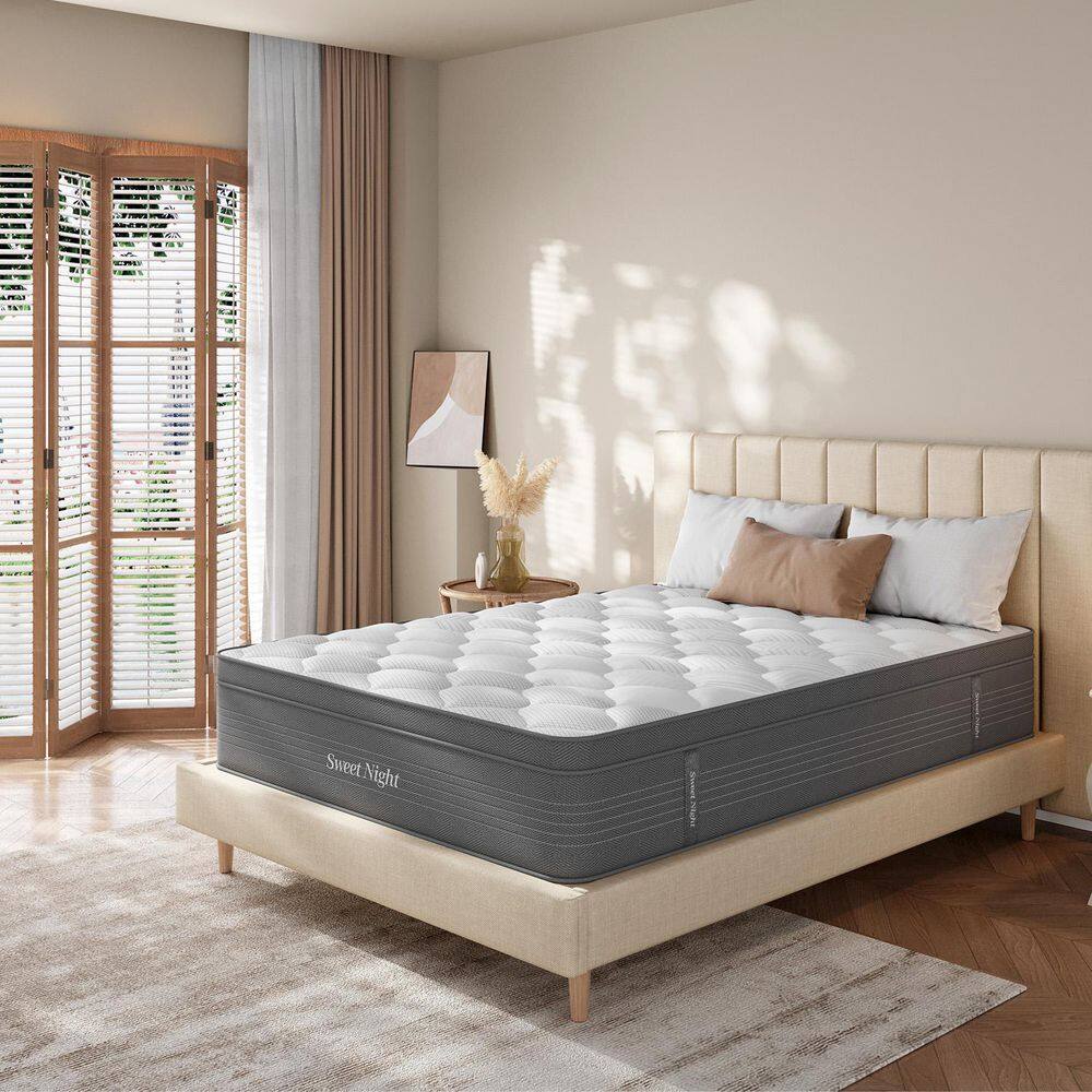Queen Medium Memory Foam 14" Hybrid Mattress, Pressure Relief & Motion Isolation - thumbnail 3