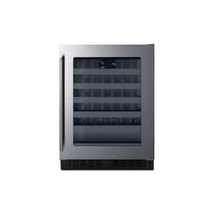 Samsung Dual Zone 24 in. 51-Bottle Free Standing Wine Cooler in Stainless  Steel RW51TS338SR - The Home Depot