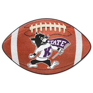 Kansas State Wildcats Brown 1 ft. x 2 ft. Football Area Rug