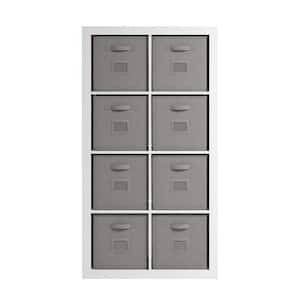 Stow-Away White 8-Cube Storage Organizer