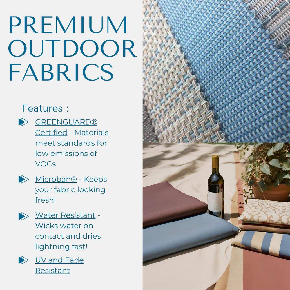 Olive Grove Steel Rocking Chaise Lounger with Cushions