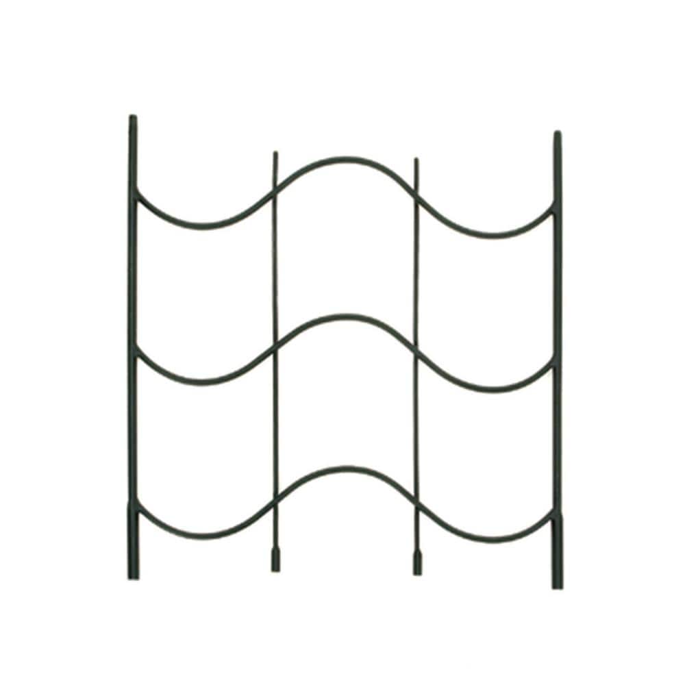 Waves Black Wrought Iron Trellis Extension Piece