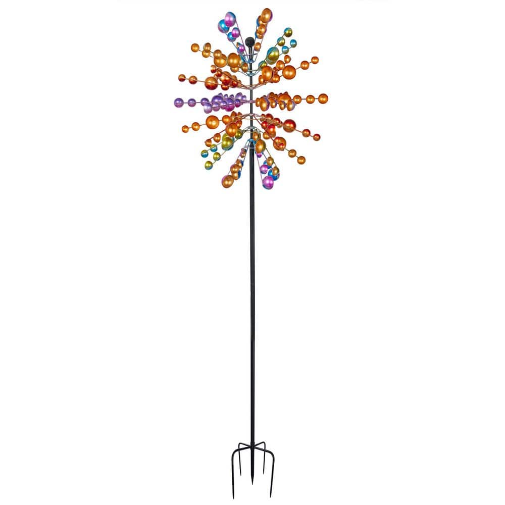 Alpine Corporation 84 in. Tall Cosmic Array Wind Spinner Stake