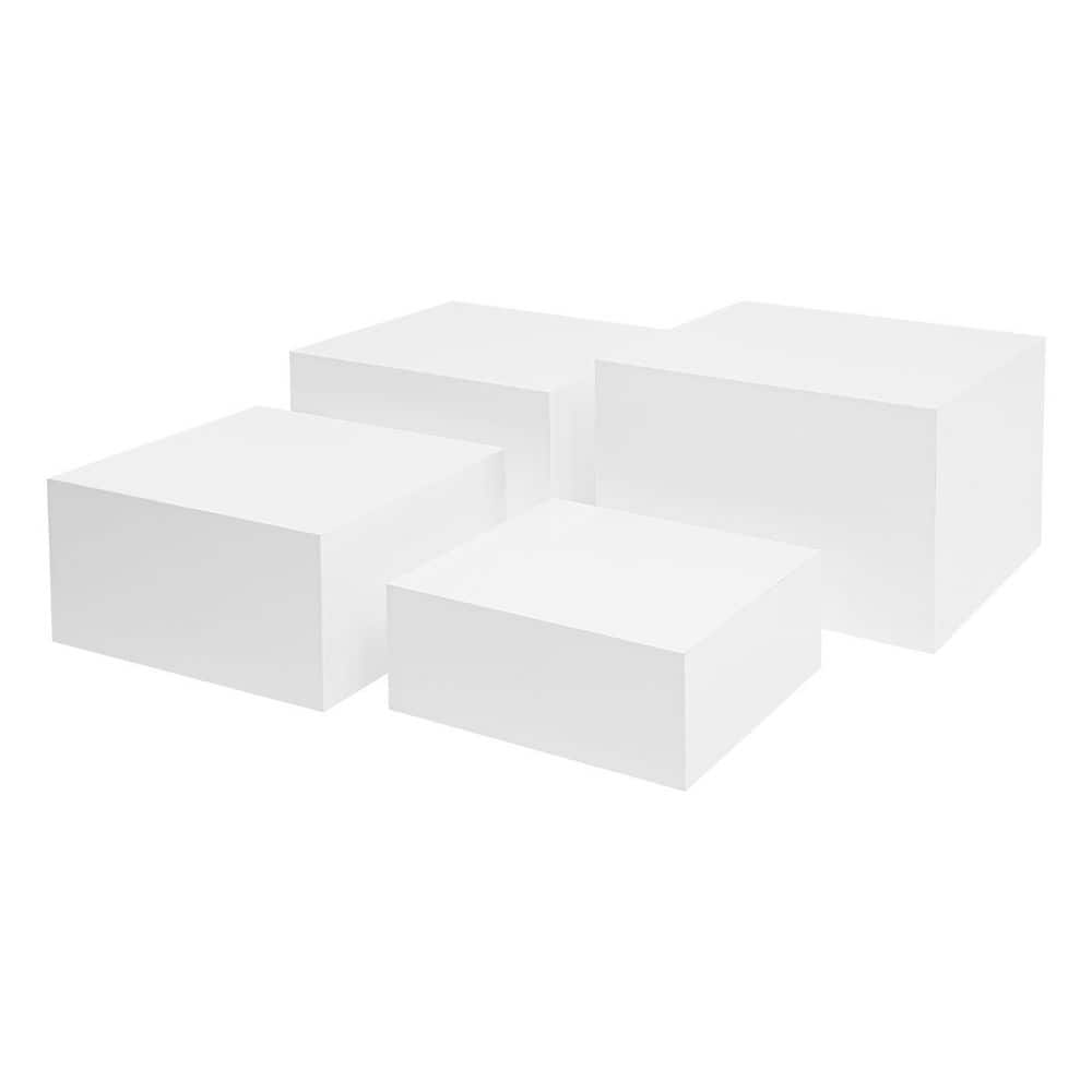 YIYIBYUS White Square Acrylic Display Stand Party Birthday
