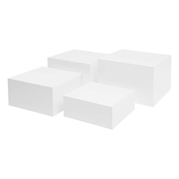 YIYIBYUS White Square Acrylic Display Stand Party Birthday