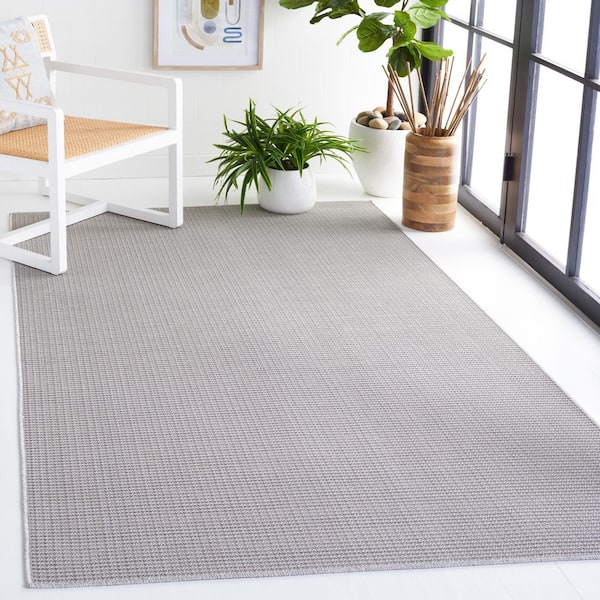 SAFAVIEH Martha Stewart 5 ft. x 8 ft. Gray Marle Crosshatch Area