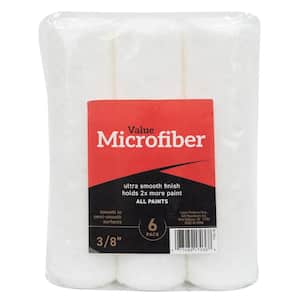 Economy 9 in. x 3/8 in. Microfiber (6-Pack)