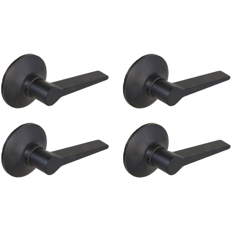 Defiant Freedom Aged Bronze Hall and Closet Door Lever (4-Pack ...