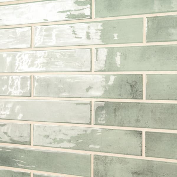 Stella miila☆　0226 Stella Blush 2x10 Glossy Ceramic Wall Tile - MSI Surfaces