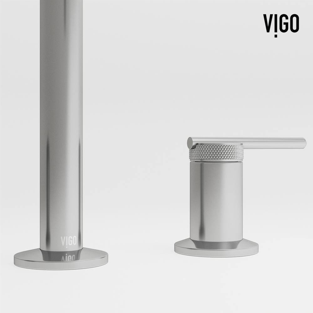 Sterling High Arc Widespread Bathroom Faucet in Chrome