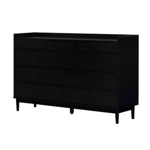 all black dresser