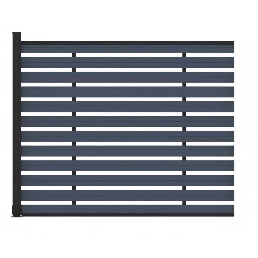 Low Maintenance 4.9 ft. H x 6 ft. W Waterproof Gray Composite Fence Panel Kit with One Post price history on PriceWatchPro