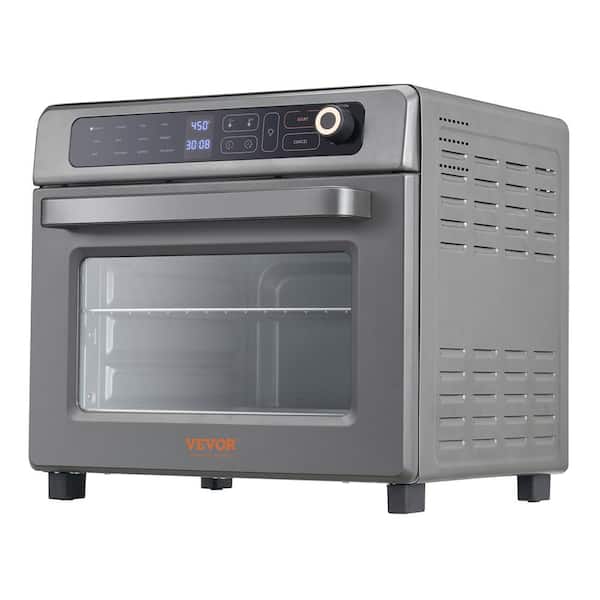 VEVOR 12-in-1 Air Fryer Toaster Oven, 25L Convection Oven, 1700W Stainless Steel Toaster Ovens Countertop Combo, Silver