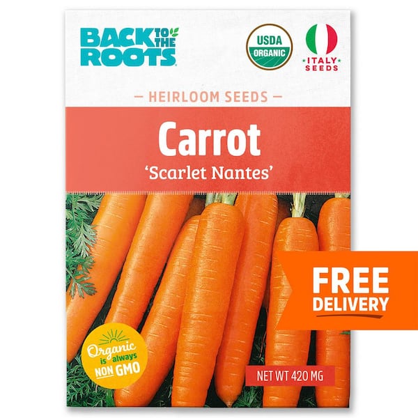 Organic Scarlet Nantes Carrot Seed (1-Pack)