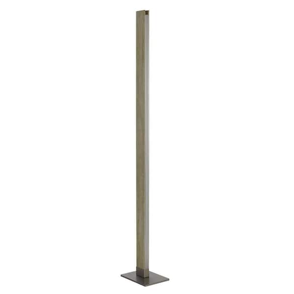 HomeRoots 61 in Brown LED Traditional Shaped Standard Floor Lamp