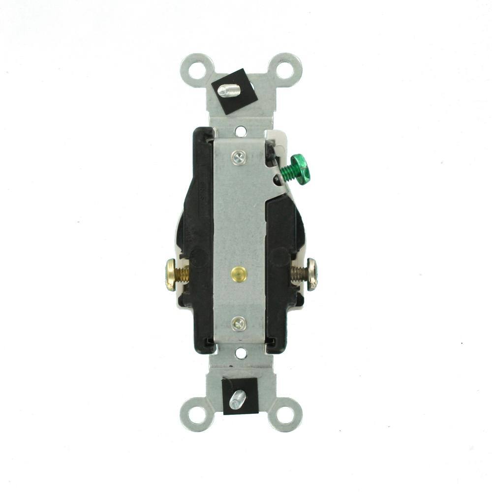 Brown Tamper Resistant Single Receptacle with Wall Plate