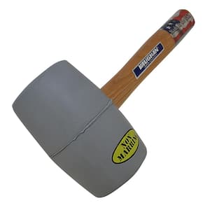 20 oz. White Rubber Mallet with 13 in. Hardwood Handle