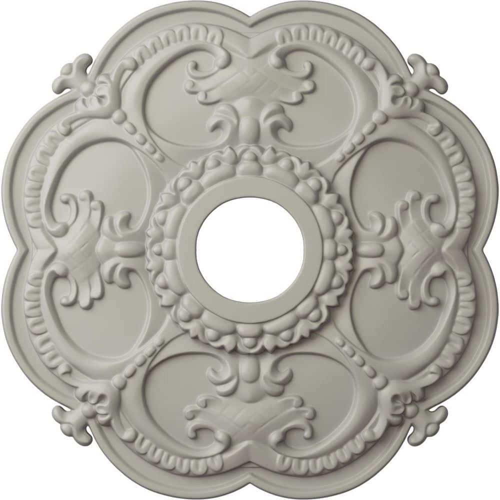 18" Pot of Cream Polyurethane Decorative Ceiling Medallion